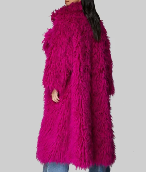 Elsbeth Carrie Preston Pink Fur Coat