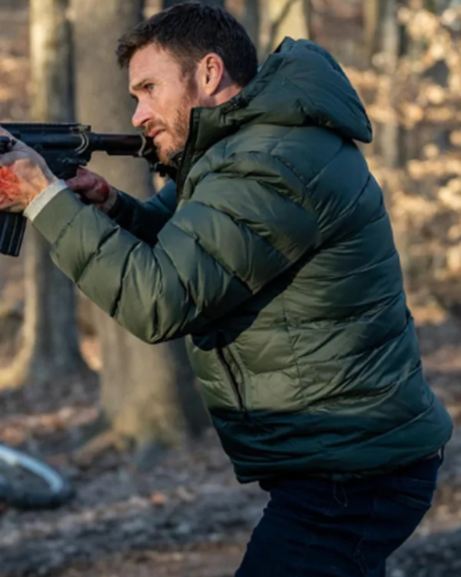 Scott Eastwood Alarum Puffer Hooded Jacket