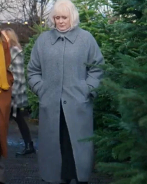 Sarah Lancashire Black Doves S01 Trench Coat