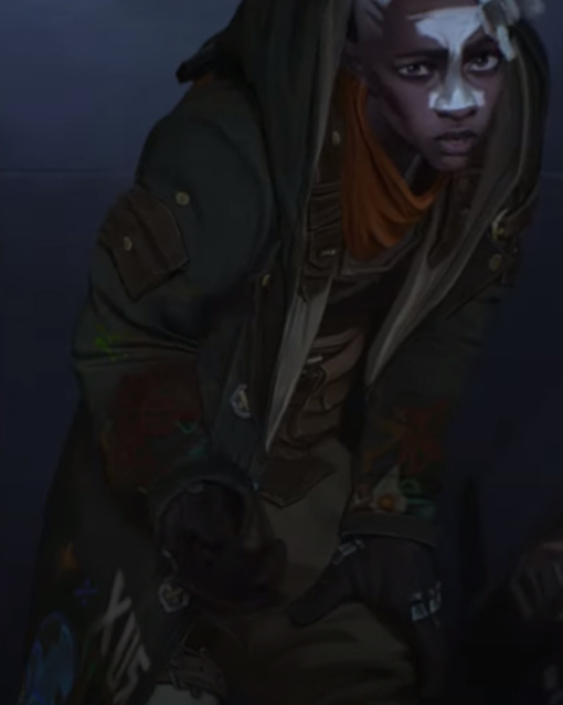 Ekko Arcane Tv Series Green Hooded Jacket