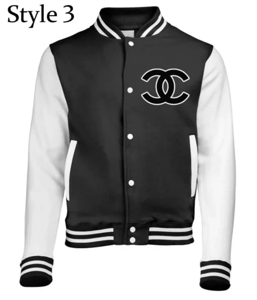 Chanel CC Patch Varsity Jacket