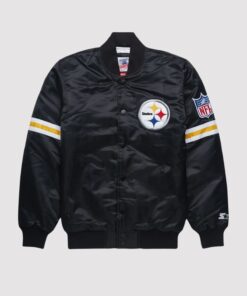Pittsburgh Steelers Black Satin Jacket