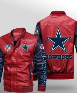 Dallas Cowboys Red Leather Jacket