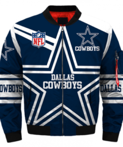 Dallas Cowboys Blue Bomber Jacket