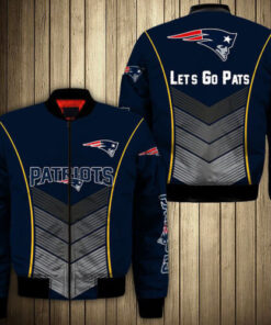 New England Patriots Dark Blue Bomber Jacket