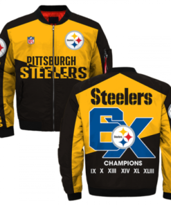 Pittsburgh Steelers Black and Yellow Super Bowl Jacket
