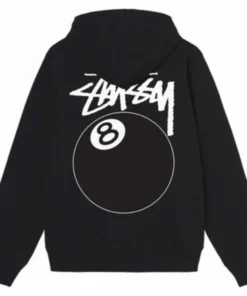 8 Ball Zip Black Hoodie