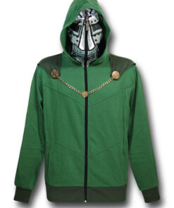Doctor Doom Masked Costume Hoodie