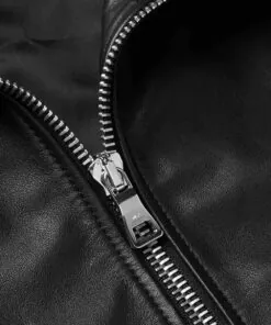 Mens Black Bomber Shearling Jacket